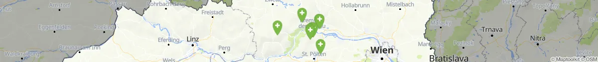 Kartenansicht für Apotheken-Notdienste in der Nähe von Weißenkirchen in der Wachau (Krems (Land), Niederösterreich)